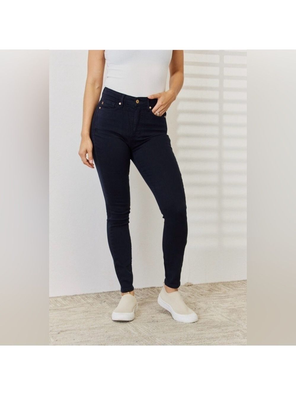 Judy Blue Garment Dyed Tummy Control High-Rise Skinny Jeans